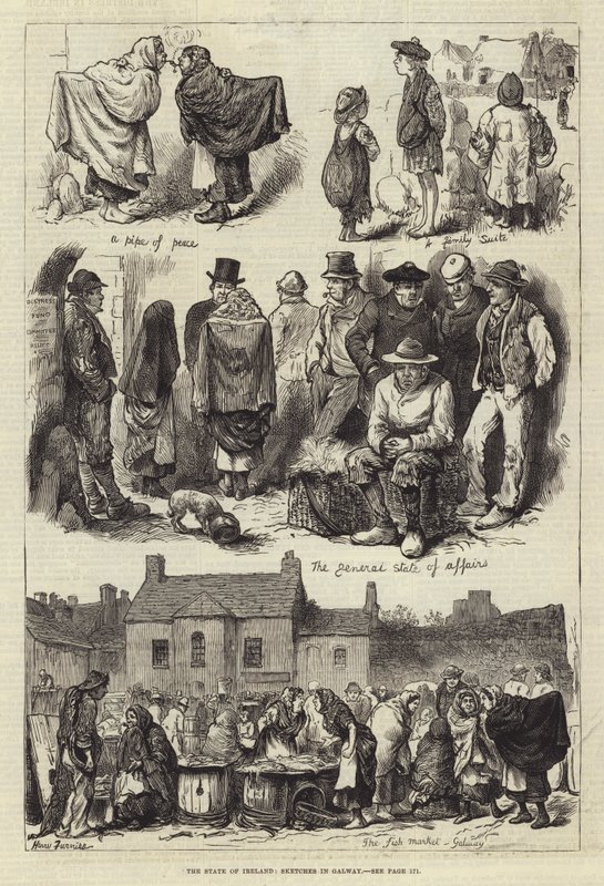 Staten i Irland, skitser i Galway af Harry Furniss