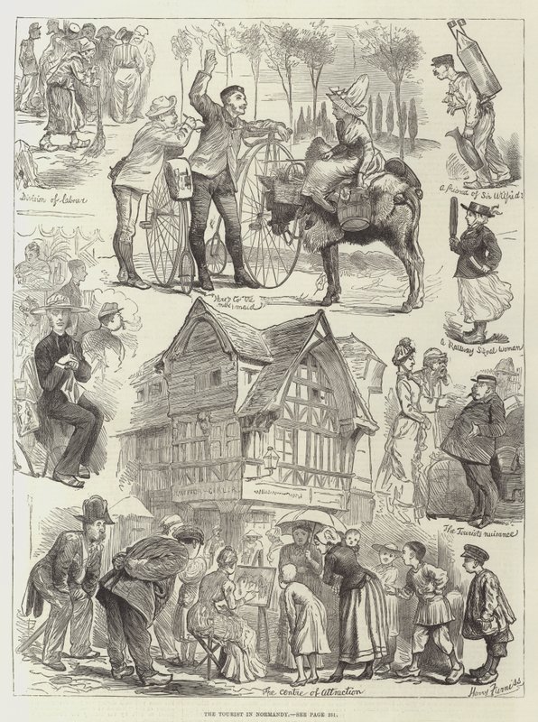 Turisten i Normandiet af Harry Furniss