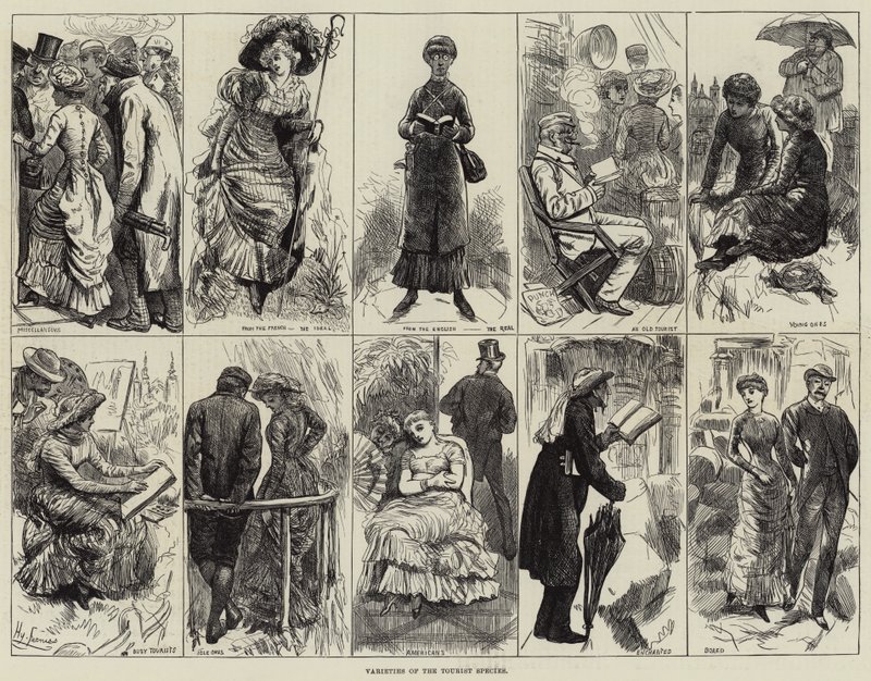 Sorter af turistarterne af Harry Furniss