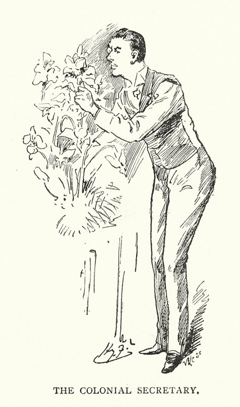 Kolonisekretæren (litografi) af Harry (after) Furniss