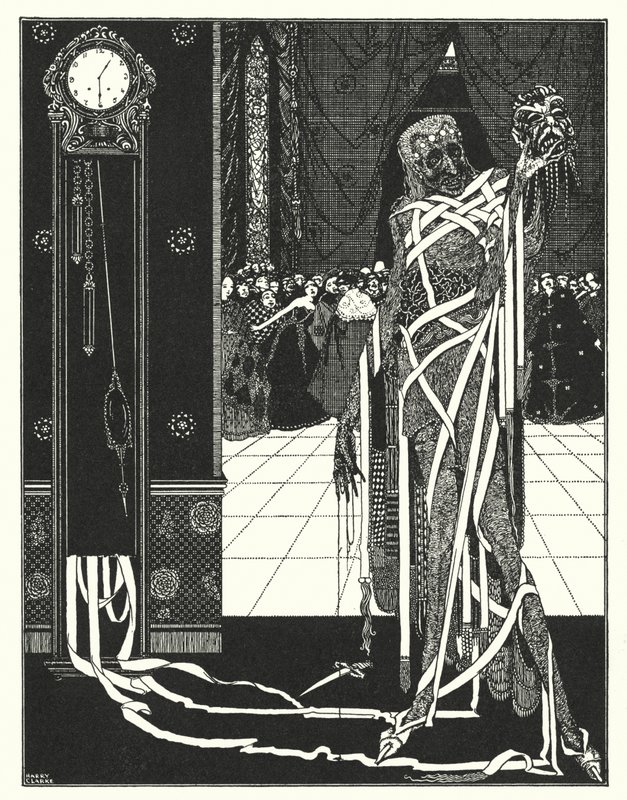 Edgar Allan Poe: The Pit and the Pendulum (litografi) af Harry Clarke