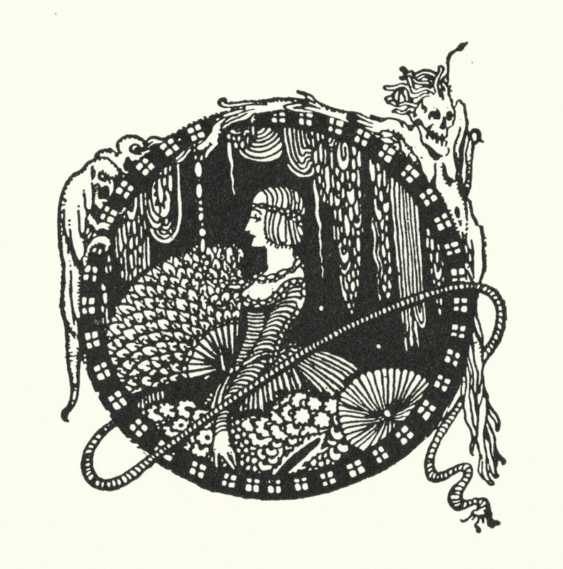 Edgar Allan Poe: The Spectacles (litografi) af Harry Clarke