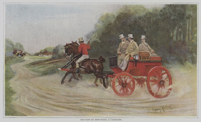 Dog-cart en Demi-poste, a lAnglaise (hundevogn i engelsk stil) af Harry Finney