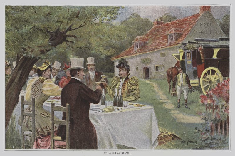 Un Lunch au Relais (En frokost på en restaurant ved vejsiden) af Harry Finney