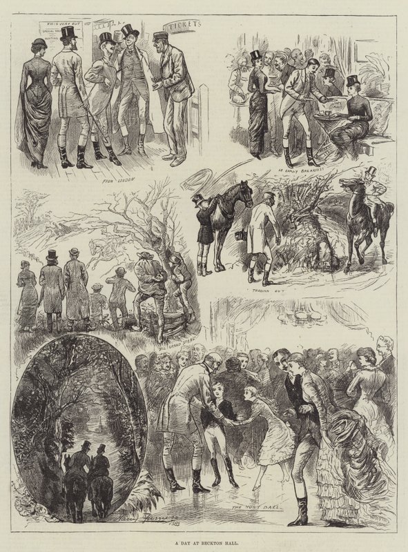 En dag i Beckton Hall af Harry Furniss