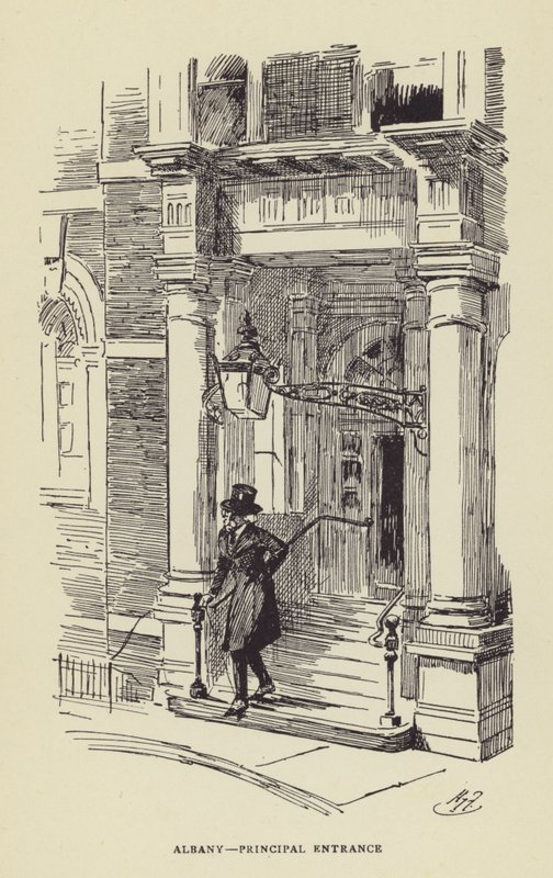 Albany, hovedindgang af Harry Furniss