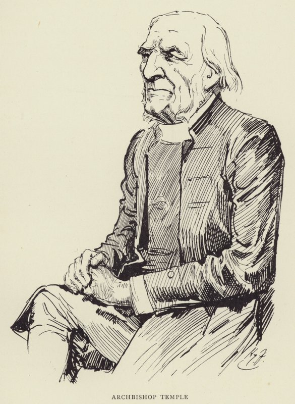 Ærkebiskop Temple af Harry Furniss