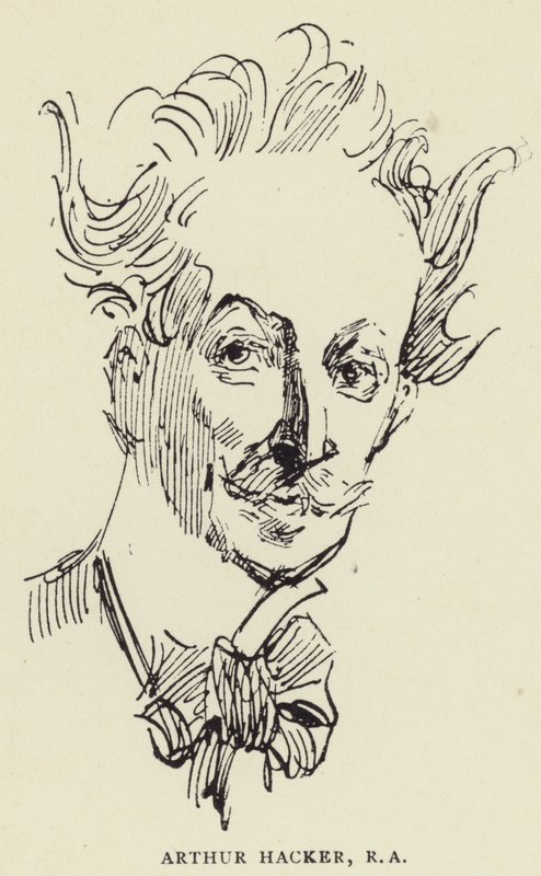 Arthur Hacker, RA af Harry Furniss