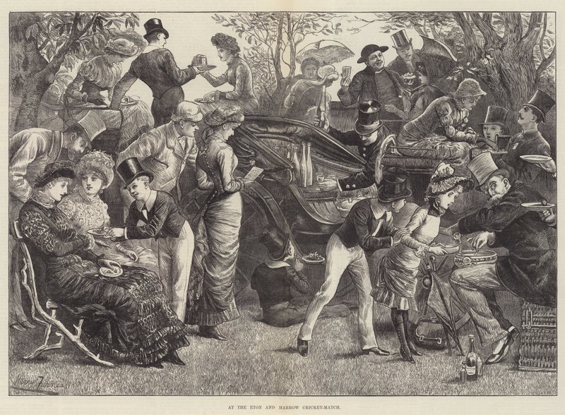 Ved Eton og Harrow Cricket-kampen af Harry Furniss