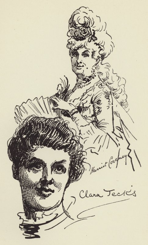 Harriet Coveney og Clara Jecks af Harry Furniss