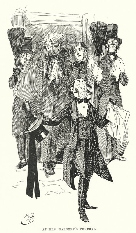 Illustration til store forventninger af Charles Dickens (litho) af Harry Furniss