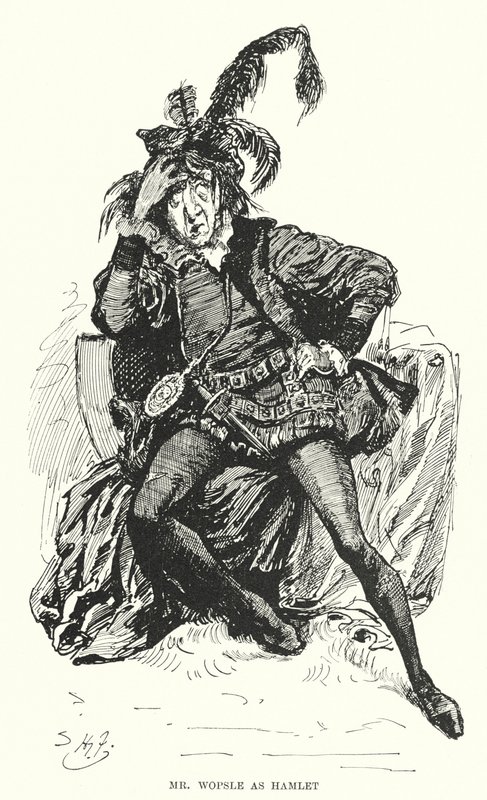 Illustration til store forventninger af Charles Dickens (litho) af Harry Furniss