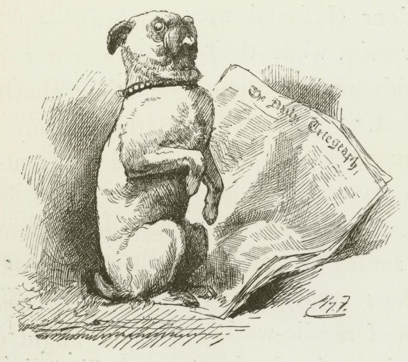 Illustration til Sylvie og Bruno af Lewis Carroll af Harry Furniss