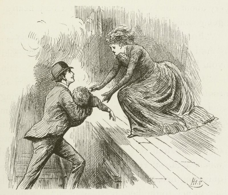 Illustration til Sylvie og Bruno af Lewis Carroll af Harry Furniss