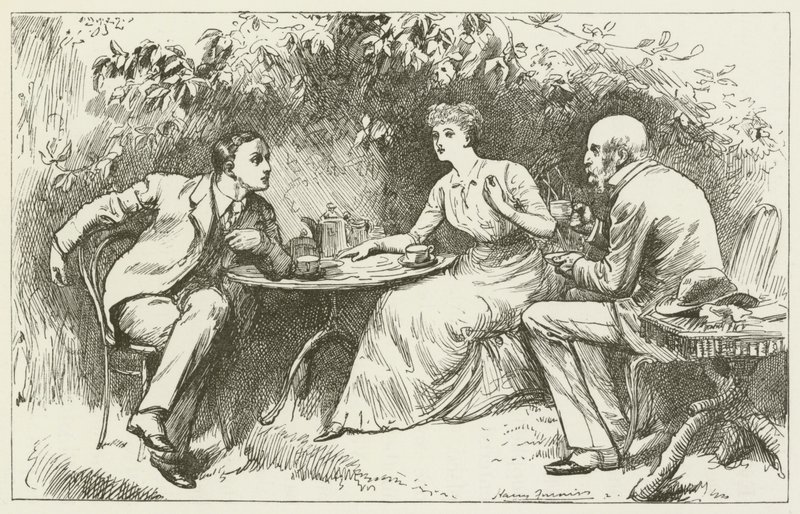 Illustration til Sylvie og Bruno af Lewis Carroll af Harry Furniss