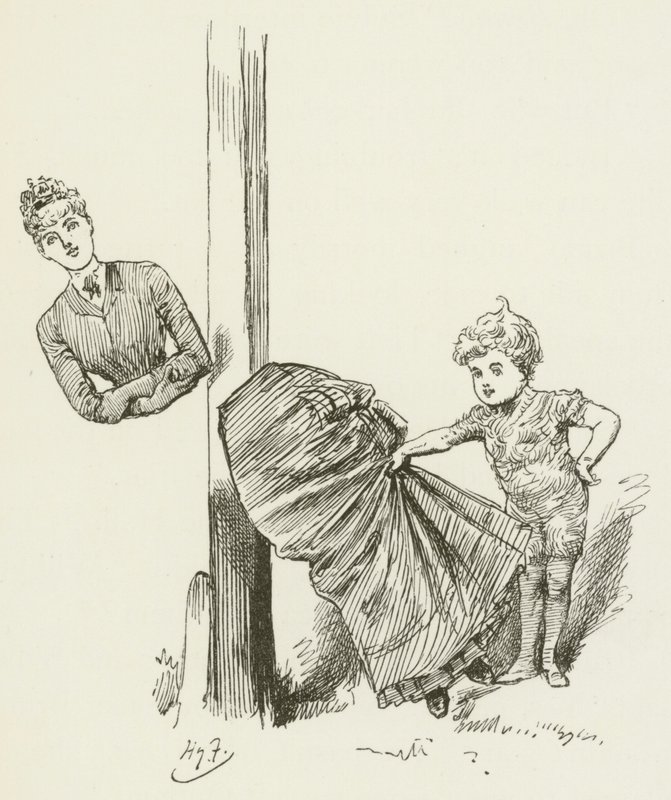 Illustration til Sylvie og Bruno af Lewis Carroll af Harry Furniss