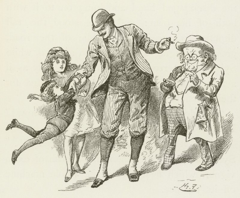 Illustration til Sylvie og Bruno af Lewis Carroll af Harry Furniss
