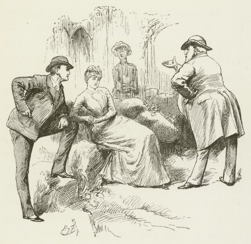 Illustration til Sylvie og Bruno af Lewis Carroll af Harry Furniss