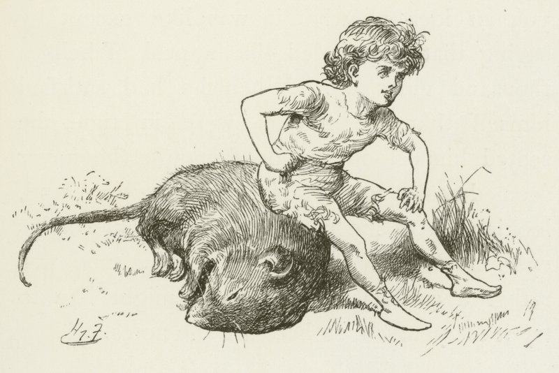 Illustration til Sylvie og Bruno af Lewis Carroll af Harry Furniss