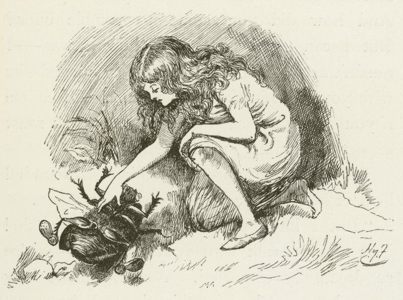 Illustration til Sylvie og Bruno af Lewis Carroll af Harry Furniss