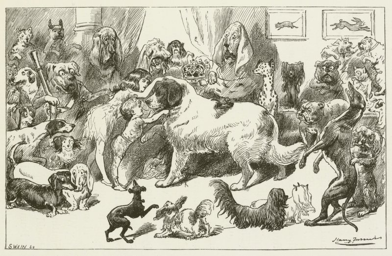 Illustration til Sylvie og Bruno af Lewis Carroll af Harry Furniss