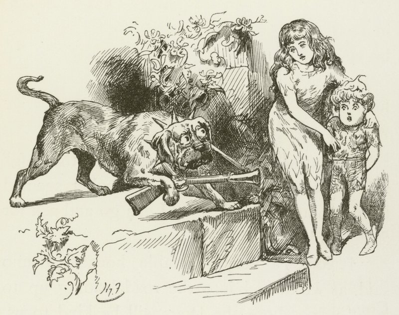 Illustration til Sylvie og Bruno af Lewis Carroll af Harry Furniss