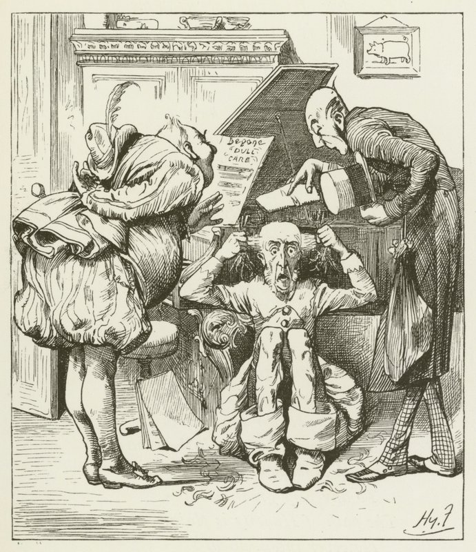 Illustration til Sylvie og Bruno af Lewis Carroll af Harry Furniss
