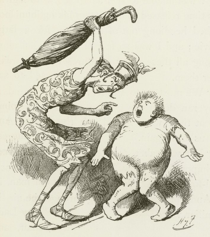 Illustration til Sylvie og Bruno af Lewis Carroll af Harry Furniss