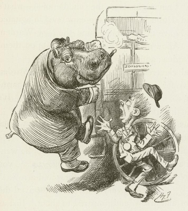 Illustration til Sylvie og Bruno af Lewis Carroll af Harry Furniss