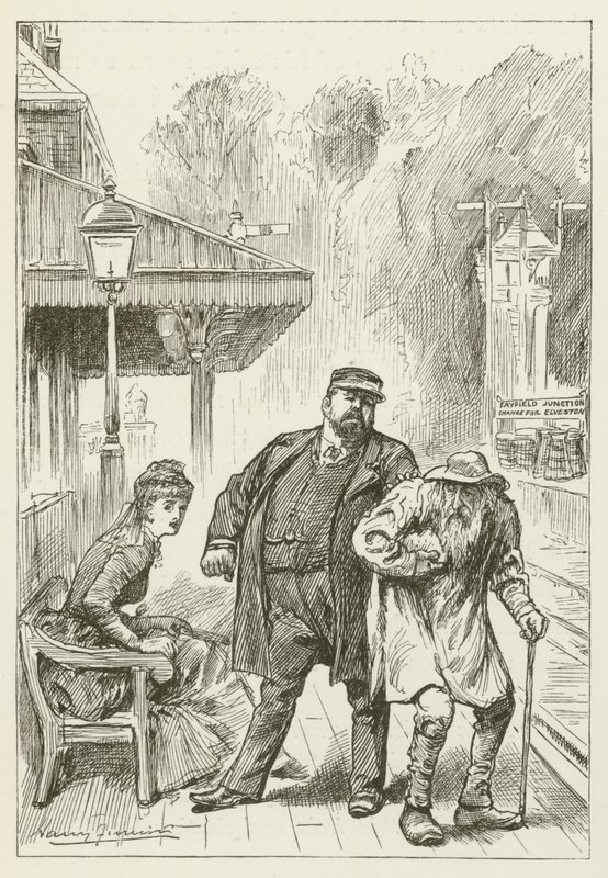 Illustration til Sylvie og Bruno af Lewis Carroll af Harry Furniss