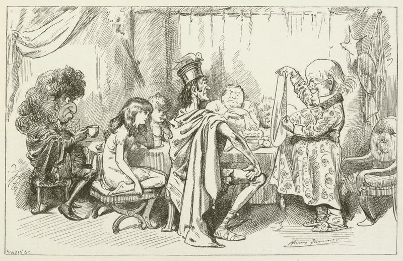 Illustration til Sylvie og Bruno af Lewis Carroll af Harry Furniss