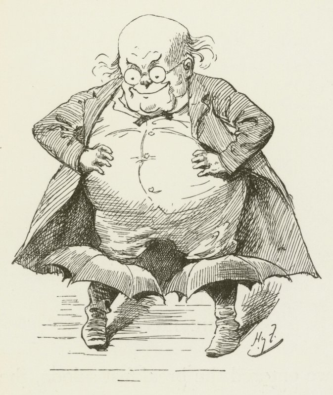Illustration til Sylvie og Bruno af Lewis Carroll af Harry Furniss