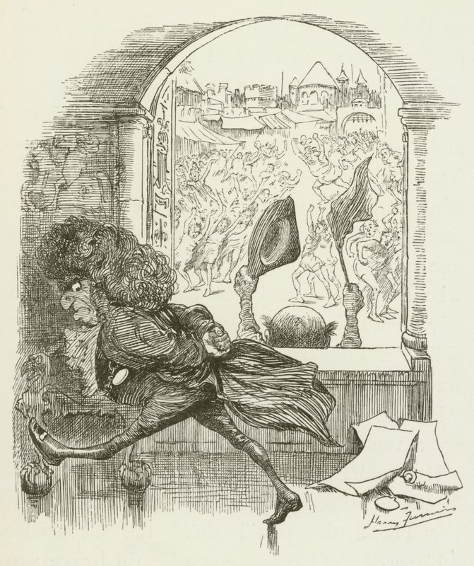 Illustration til Sylvie og Bruno af Lewis Carroll af Harry Furniss