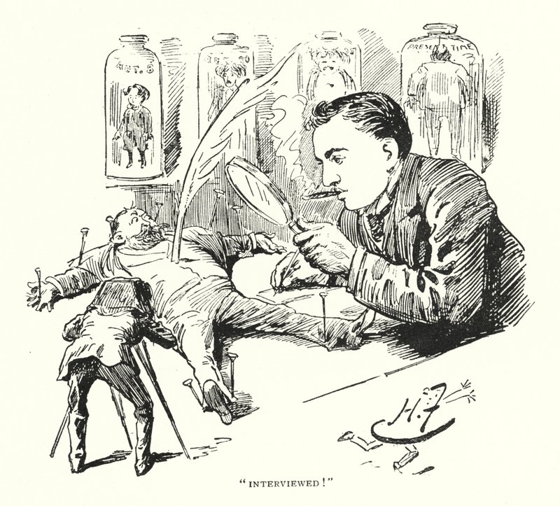 "Interviewet!" (litho) af Harry Furniss