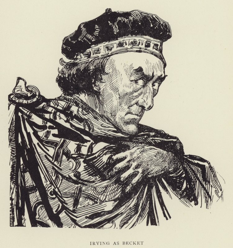 Irving som Becket af Harry Furniss