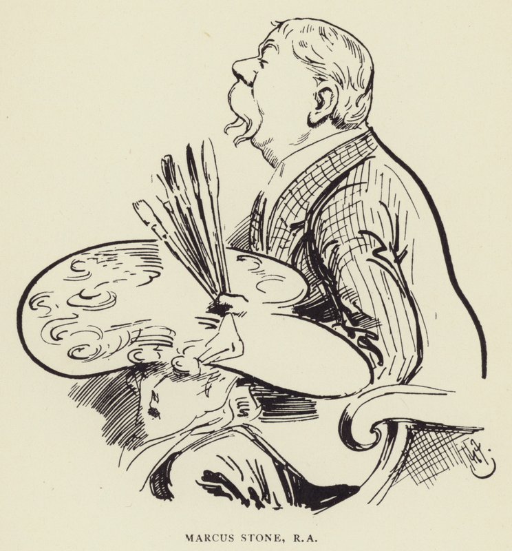 Marcus Stone, RA af Harry Furniss
