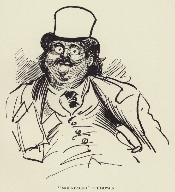 Thompson med måneansigt af Harry Furniss