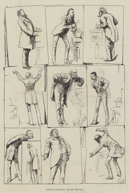 Politiske Valentines, hvem er de for af Harry Furniss
