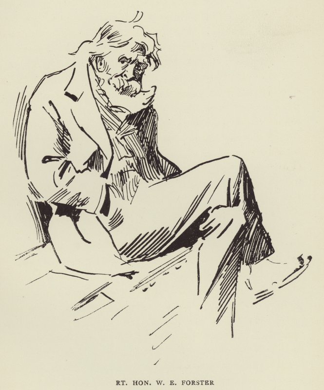 Højre ærede W E Forster af Harry Furniss