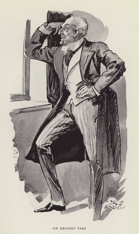 Sir Herbert Tree af Harry Furniss