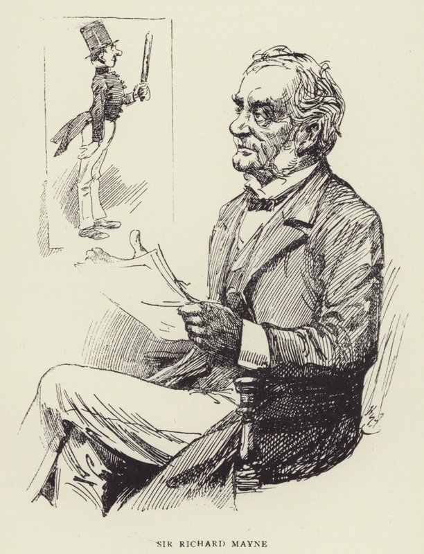 Sir Richard Mayne af Harry Furniss