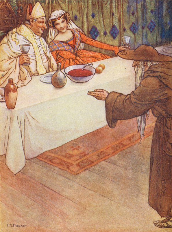A Lay of St Nicholas (farvelitografi) af Harry George Theaker