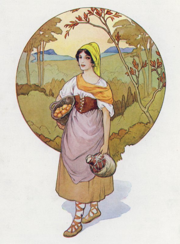 Illustration til Don Quijote (farvelitografi) af Harry George Theaker