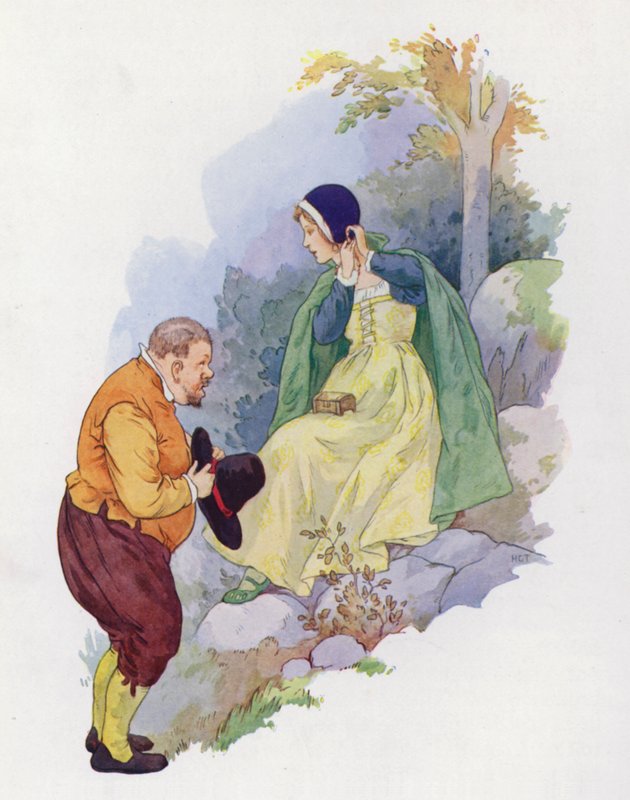 Illustration til Don Quijote (farvelitografi) af Harry George Theaker