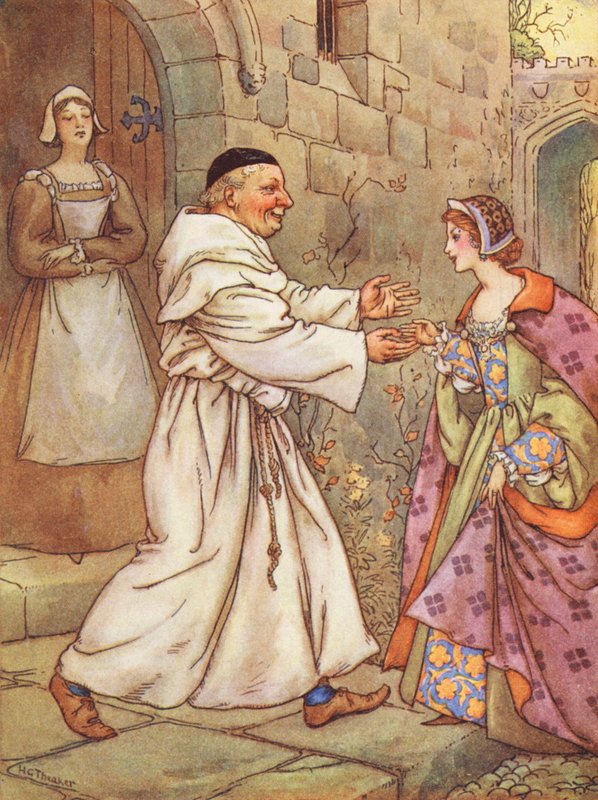 Nell Cook, en legende om den mørke indgang (farvelitografi) af Harry George Theaker