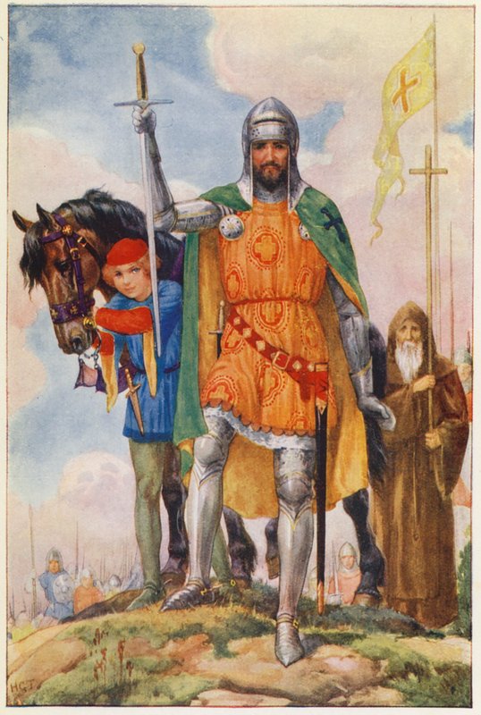 Stormesteren af Alcantara og Eremitten (farvelitografi) af Harry George Theaker