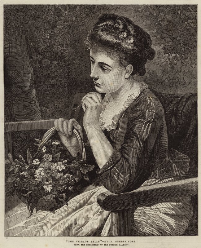 The Village Belle af Heinrich Wilhelm Schlesinger