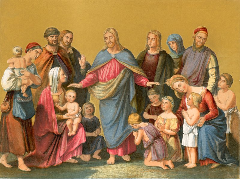 Kristus velsigner børn af Heinrich Maria von Hess
