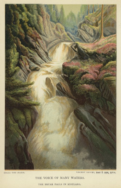 The Voice of Many Waters, Bruar Falls i Skotland af Helga von Cramm