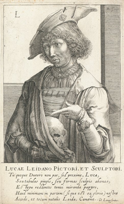 Lucas van Leyden, hollandsk gravør og maler af Hendrik I Hondius